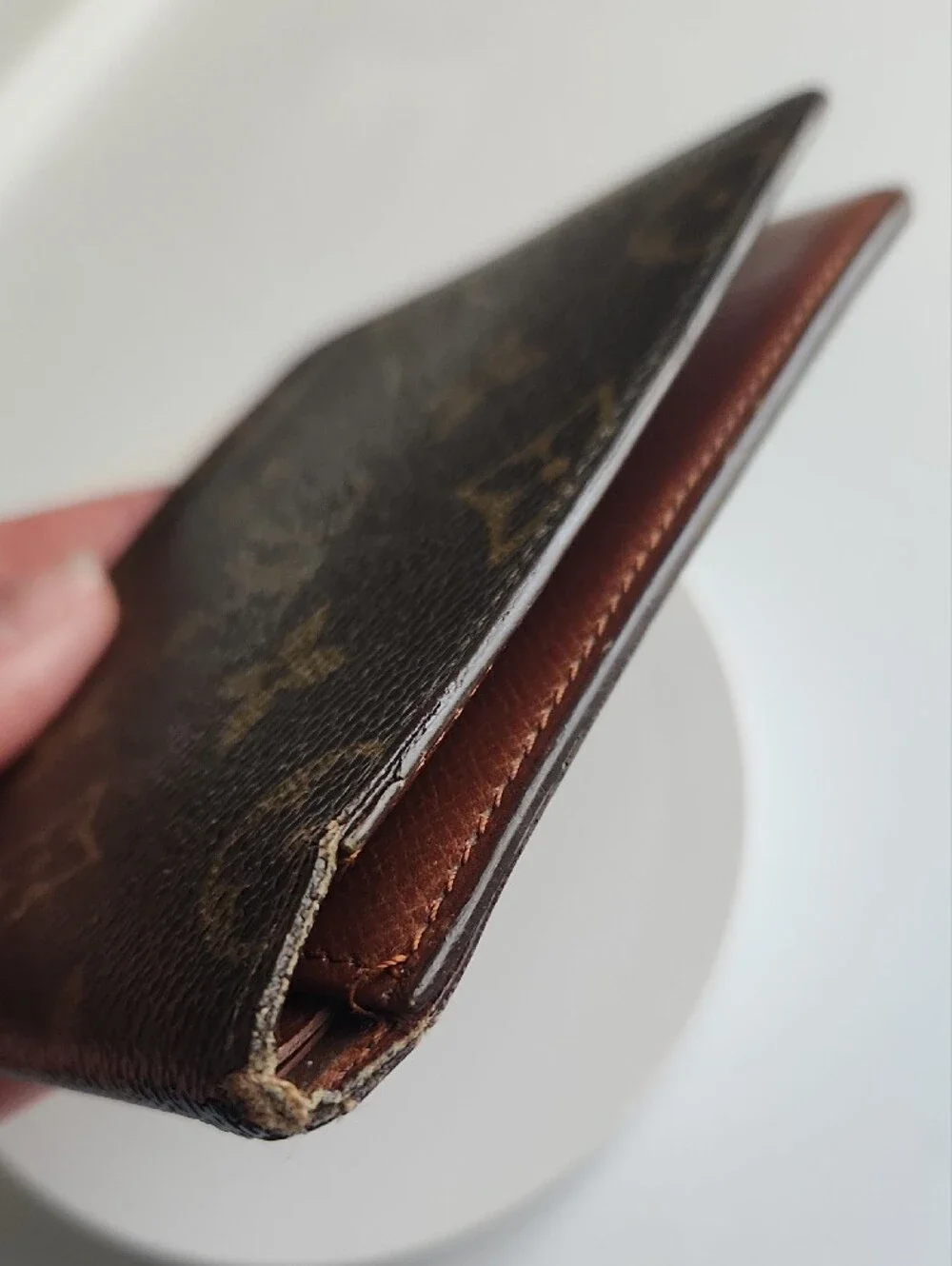 Louis Vuitton Monogram Canvas Bifold Wallet - Dark Brown & Tan